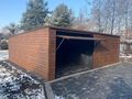 Blechgarage 7x7 Eichenholzimitation - Gartenh�user & Pavillons - Bild 1