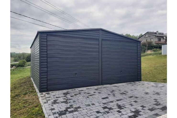 Blechgarage 6x7 Metallgarage Anthrazit - Gartenh�user & Pavillons - Bild 1