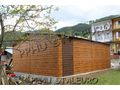 Blechgarage 6x6 Golden Eiche Nussbaum Tor - Gartenh�user & Pavillons - Bild 2