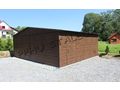 Blechgarage 6x6 Farbe Walnuss Doppeltgarage - Gartenh�user & Pavillons - Bild 1