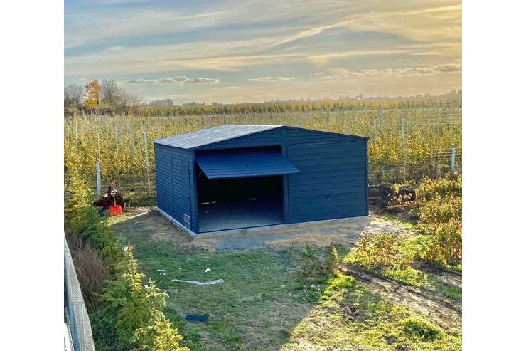 Blechgarage 6x6 Farbe Graphit Versteck Lager - Gartenh�user & Pavillons - Bild 1