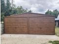 Blechgarage 6x5 Farbe Holzmaserung Nussbaum - Gartenh�user & Pavillons - Bild 2