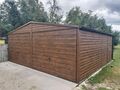 Blechgarage 6x5 Farbe Holzmaserung Nussbaum - Gartenh�user & Pavillons - Bild 3