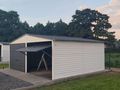 Blechgarage 6x5m Wei� Graphit Versteck Lager - Gartenh�user & Pavillons - Bild 1