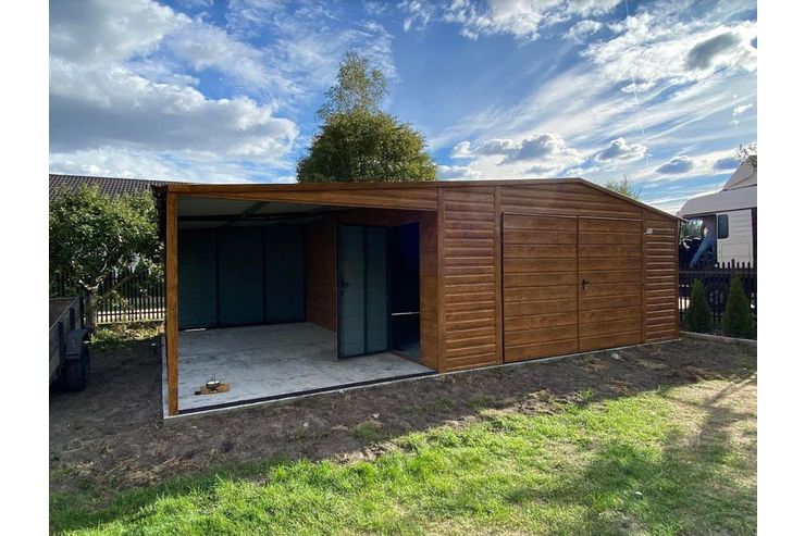 Gartenhaus 5x6 m Blechgarage Doppeltgarage - Gartenh�user & Pavillons - Bild 1