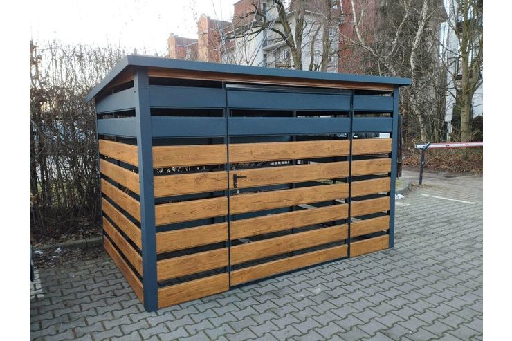 M�lltonnenbox M�lltonnenverkleidung Blech - Gartenh�user & Pavillons - Bild 1