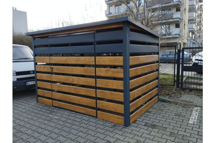 M�lltonnen M�lltonnenverkleidung Blech - Gartenh�user & Pavillons - Bild 1