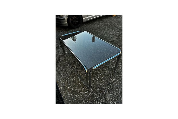 Chrome Couchtisch 1 15 Meter Rauchglas - Couchtische - Bild 1