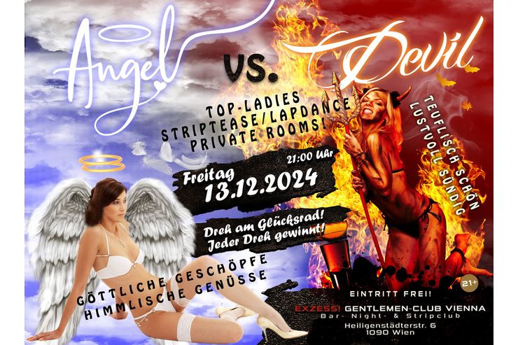 ANGEL vs DEVIL Freitag 13 12 2024 - Erotik - Bild 1