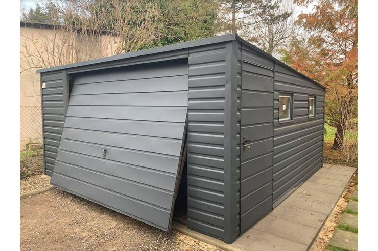Gartenhaus 4x5 m Blechgarage Doppeltgarage - Gartenh�user & Pavillons - Bild 1