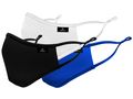 Premium 3er Mund Maske schwarz blau - Hygiene & Desinfektion - Bild 1