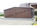 Blechgarage 7x7 Ger�thaus Metallgarage Walnuss - Gartenh�user & Pavillons - Bild 2