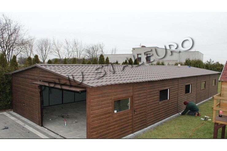 6x15 Blechgarage Satteldach Dachziegeln - Gartenh�user & Pavillons - Bild 1