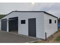 12mx6m Blechgarage Tore graphit - Gartenh�user & Pavillons - Bild 1