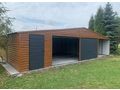 Blechgarage 8m x 7m Schuppen 3m - Gartenh�user & Pavillons - Bild 1