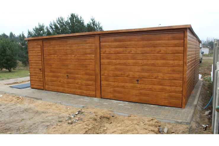 Blechgarage 7x6 Ger�thaus Golden Eiche - Gartenh�user & Pavillons - Bild 1