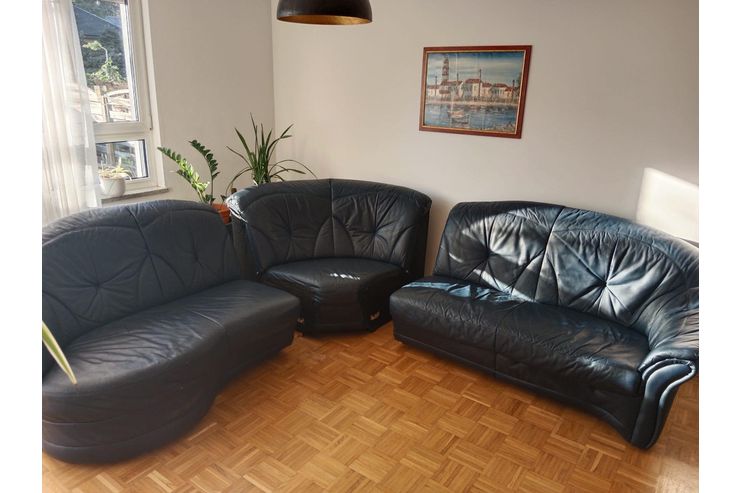 Ecksofa Leder schwarz - Sofas & Sitzm�bel - Bild 1