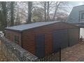 Blechgarage 9m x 8m Farbe Walnuss Graphit - Gartenh�user & Pavillons - Bild 3