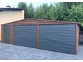 Blechgarage 8mx6m Farbe Walnuss Graphit Tor - Gartenh�user & Pavillons - Bild 4