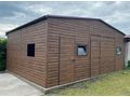 Blechgarage 8mx6m Metallgarage Farbe Walnuss - Gartenh�user & Pavillons - Bild 1