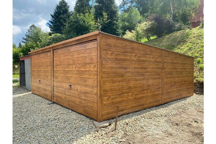 Blechgarage 6x6 Hochhebende Tor - Gartenh�user & Pavillons - Bild 1