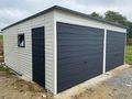 Blechgarage 6x6 Ger�thaus Farbe Graphit Wei� - Gartenh�user & Pavillons - Bild 3