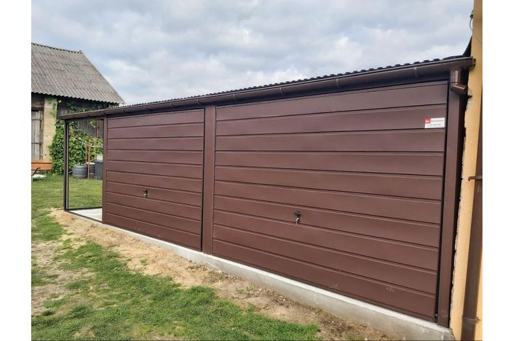 Blechgarage 6x6 Ger�thaus Farbe Matt Braun - Gartenh�user & Pavillons - Bild 1