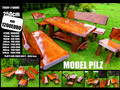Gartenm�bel massiv Holz Gartengarnitur - Garnituren - Bild 3