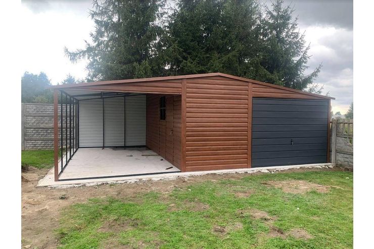 Gartenhaus 5x6 m Blechgarage Doppeltgarage - Gartenh�user & Pavillons - Bild 1