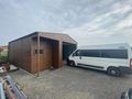 Blechgarage 7x9 m Satteldach Farbe Walnuss - Gartenh�user & Pavillons - Bild 1