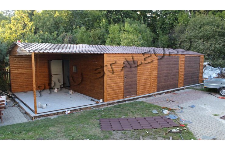 Garage 11x6 Satteldach Goldene Eiche - Gartenh�user & Pavillons - Bild 1