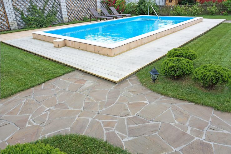 Moderner Garten Pool Wien - Pools - Bild 1
