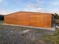 Garage 12x8 m Goldene Eiche Trapezblech - Gartenh�user & Pavillons - Bild 1