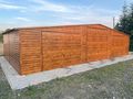 Garage 12x8 m Goldene Eiche Trapezblech - Gartenh�user & Pavillons - Bild 2