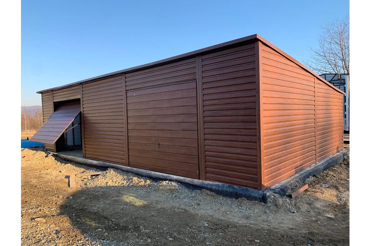 Garage 13x6m Nussbaum Sektionaltor 2 40 m - Gartenh�user & Pavillons - Bild 1