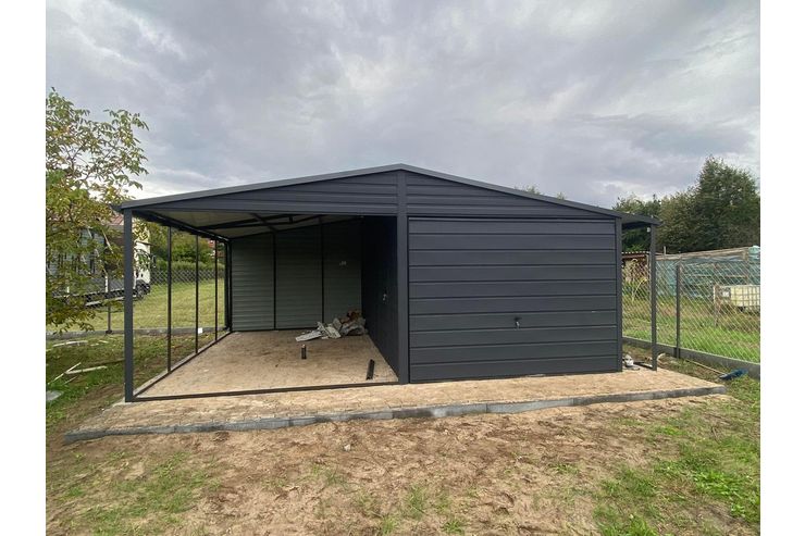 Garage 3x6m Unterstand 3x6 m 1 m - Gartenh�user & Pavillons - Bild 1