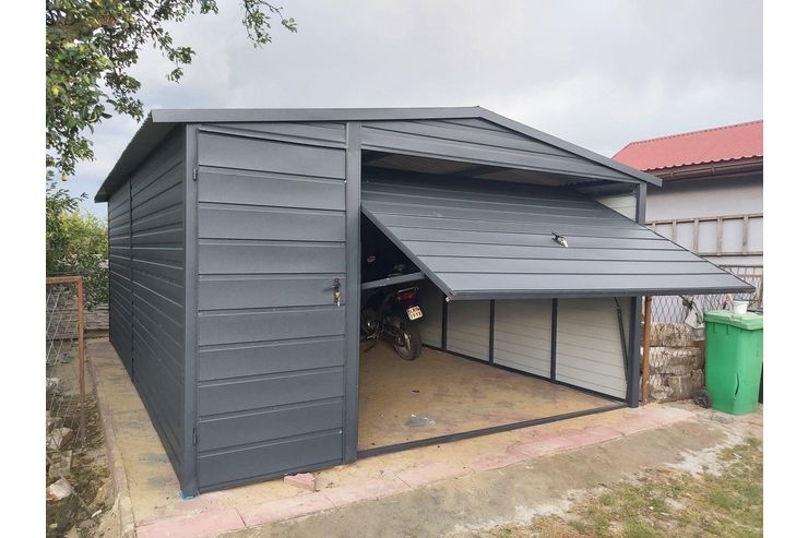 Garage 4x5 Farbe Grafit Satteldach - Gartenh�user & Pavillons - Bild 1