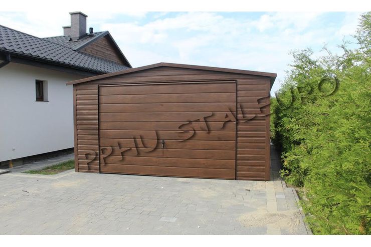 Garage 4x6m Holzoptik Nussbaum Satteldach - Gartenh�user & Pavillons - Bild 1