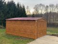 Garage 4x6 m Farbe Holzoptik Goldene Eiche - Gartenh�user & Pavillons - Bild 3