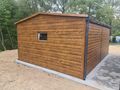 Garage 4x6 m Goldene Eiche Tor Nussbaum - Gartenh�user & Pavillons - Bild 1