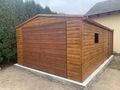 Garage 4x6 m Goldene Eiche Tor Nussbaum - Gartenh�user & Pavillons - Bild 2