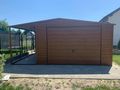 Garage 4x6 m Goldene Eiche 2 m Unterstand - Gartenh�user & Pavillons - Bild 5