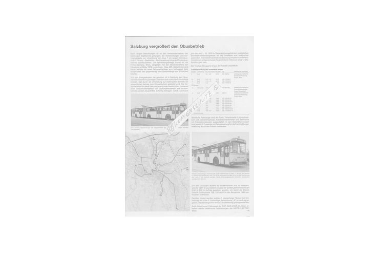 Bericht Obus Salzburg Gr�f Stift - Antiquit�ten, Sammeln & Kunstwerke - Bild 1