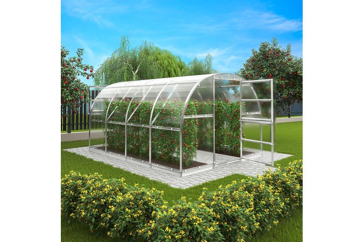 Gew�chshaus Treibhaus Glashaus Stahl - Gartenm�bel - Bild 1