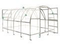 Gew�chshaus Treibhaus Glashaus Stahl - Gartenm�bel - Bild 5