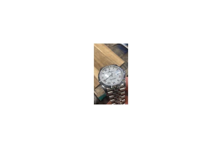 Rolex Datejust 36 1 1 wei�es Ziffernblatt - Herren Armbanduhren - Bild 1
