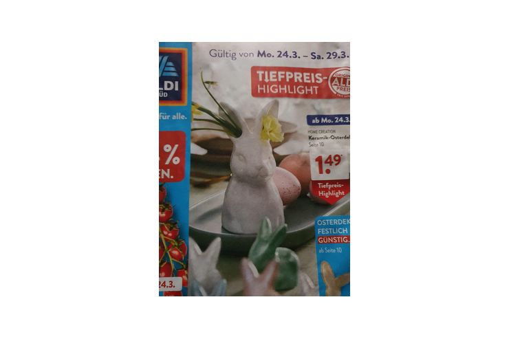 Ich Aldi Hasen Vase - Vasen & Kunstpflanzen - Bild 1