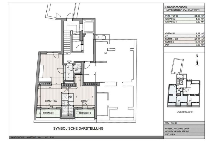 Dachgeschosswohnung - Wohnung kaufen - Bild 1
