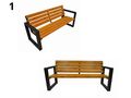 Gartenbank Parkbank Bank Modern 100 200cm - B�nke - Bild 2