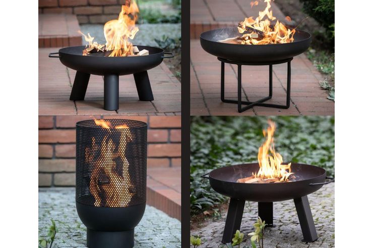 Gartenkamin Lagerfeuer Feuerstelle Modern - Holzkohlegriller - Bild 1